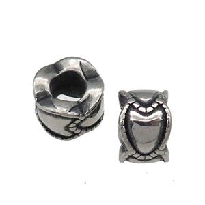 Stainless Steel Tube Beads Antique Silver, approx 10.5mm, 5mm hole