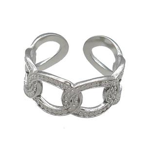 Raw Stainless Steel Ring, approx 9mm, 18mm dia