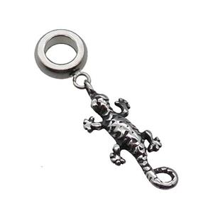 Stainless Steel Cabrite Pendant Antique Silver, approx 8-23mm, 9mm, 5mm hole