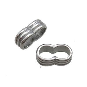 Raw Stainless Steel Paracord Beads, approx 8-13.5mm, 5-11mm