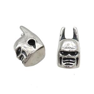Stainless Steel Beads Aliens Antique Silver, approx 9-13mm