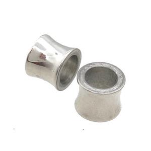 Raw Stainless Steel Bamboo Beads Large Hole, approx 10mm, 6mm hole
