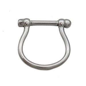 Raw Stainless Steel Connector, approx 19-20mm