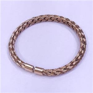 Stainless Steel Bangle Rose Gold, approx 8mm, 58mm dia