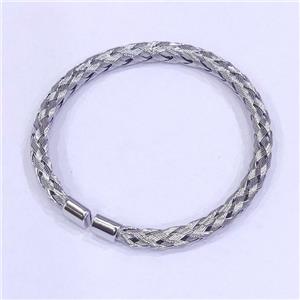 Raw Stainless Steel Bangle, approx 8mm, 58mm dia