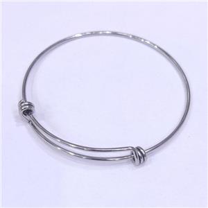 Raw Stainless Steel Bangle, approx 62mm dia