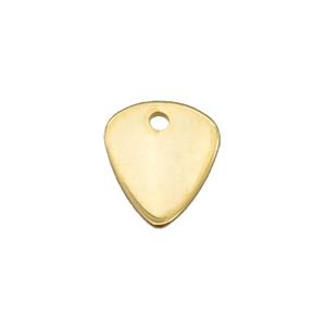 Stainless Steel Teardrop Pendant Gold Plated, approx 10-12mm