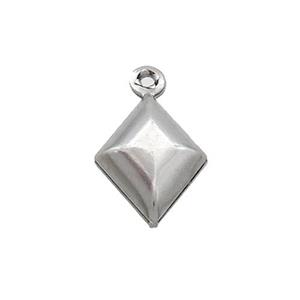 Raw Stainless Steel Northstar Pendant, approx 9-12mm