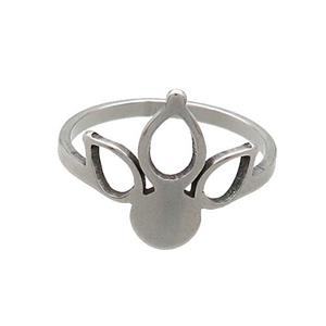 Raw Stainless Steel Rings Crown, approx 15mm, 18mm dia