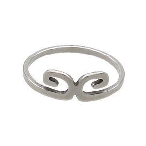 Raw Stainless Steel Rings, approx 6-12mm, 18mm dia