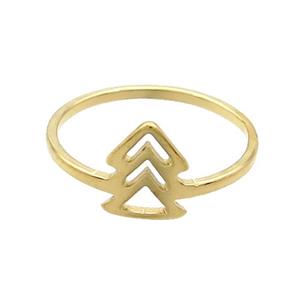 Stainless Steel Rings Gold Plated, approx 7-9mm, 18mm dia