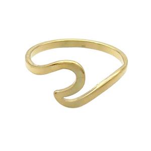 Stainless Steel Rings Gold pLated, approx 9mm, 18mm dia