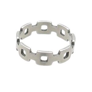 Raw Stainless Steel Rings, approx 5mm, 18mm dia