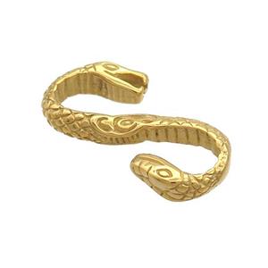 Stainless Steel Snake Connector Charms Gold Plated, approx 16-26mm
