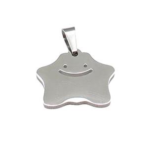 Raw Stainless Steel Pendant Halloween Ghost, approx 15.5-18.5mm