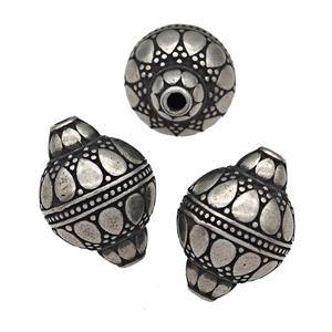 Stainless Steel Beads Antique Silver, approx 16-21mm