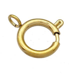 Stainless Steel Clasp Gold PLated, approx 14mm