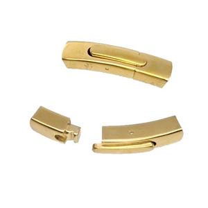 Stainless Steel Cord End Clasp Magnetic Gold Plated, approx 8-35mm, 4-6mm