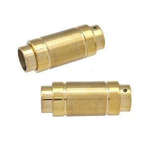 Stainless Steel Magnetic Clasp Cord End Gold Plated, approx 9.5-24mm, 6mm hole