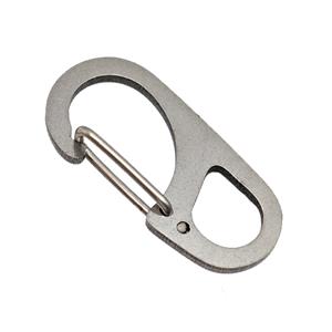 Raw Stainless Steel Carabiner Clasp, approx 16-33mm