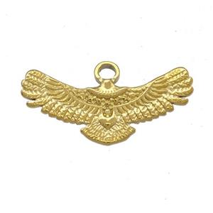 Stainless Steel Eagle Charms Pendant Gold Plated, approx 10-25mm