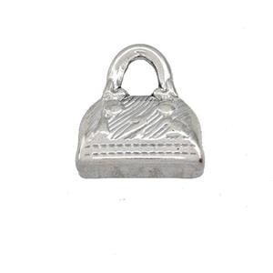 Raw Stainless Steel Bags Charms Pendant, approx 14.5-16mm