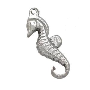 Raw Stainless Steel Seahorse Charms Pendant, approx 10-26mm