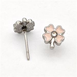 Stainless Steel earring studs Gold Plated, approx 7-8mm