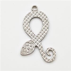 Stainless Steel Pendant platinum Plated, approx 14-20mm