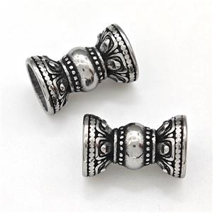 Stainless Steel Beads Antique silver, approx 8-13mm