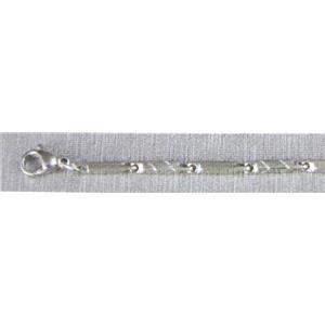 stainless steel chain, 2mm, approx 45cm length