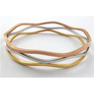 Stainless steel Bangle, 15mm wide, inside: 65mm dia