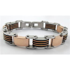 Stainless steel Bracelet, 12mm wide, 22cm (8.5 inch) length