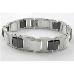 Stainless steel Bracelet, 14mm wide, 22cm (8.5 inch) length