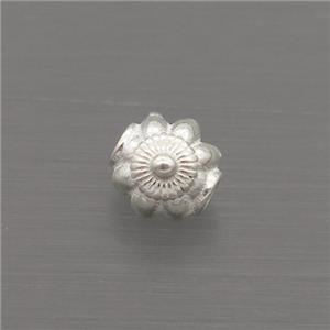 Sterling Silver Beads Flower, approx 5mm