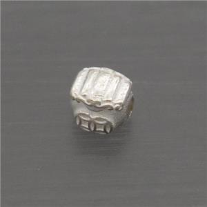 Sterling Silver Beads, approx 4mm