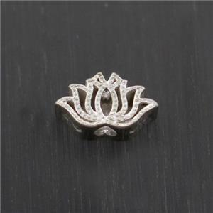 Sterling Silver Beads Lotus, approx 4-7mm