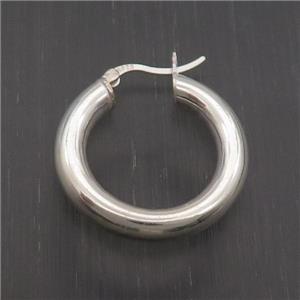 Sterling Silver Latchback Earring, approx 25mm