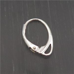 Sterling Silver Latchback Earring, approx 11-17mm