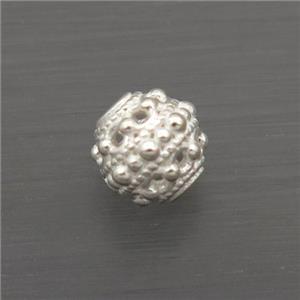 Sterling Silver Beads Round, approx 5mm