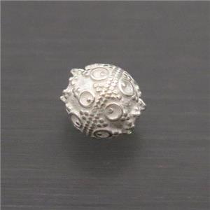 Sterling Silver Beads Round, approx 5mm