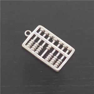 Sterling Silver Abacus Pendant, approx 7.5-11.5mm