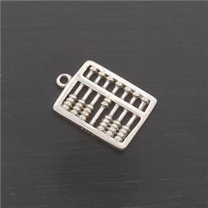 Sterling Silver Abacus Pendant, approx 7.5-9.5mm