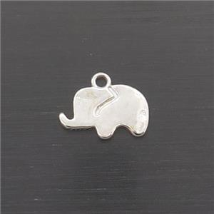 Sterling Silver Charms Pendant Elephant, approx 5-8.5mm