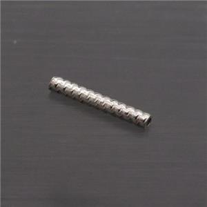 Sterling Silver Column Beads, approx 1.5x10mm