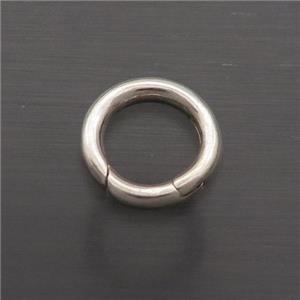 Sterling Silver Clasp Circle, approx 13mm