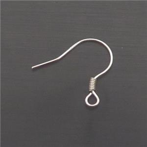 Sterling Silver Hook Earring, approx 15mm