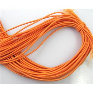 elastic fabric wire, binding thread, orange, 1mm dia, approx 20meters per roll
