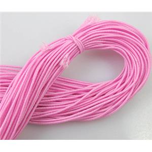 elastic fabric wire, binding thread, pink, 1mm dia, approx 20meters per roll