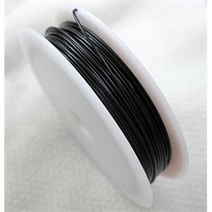 black Copper Wire, 1mm thick, 2.5meters per roll